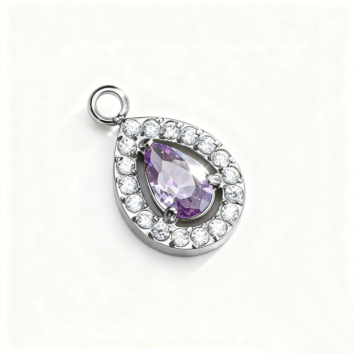 006 Colorful Drop Zircon Charms