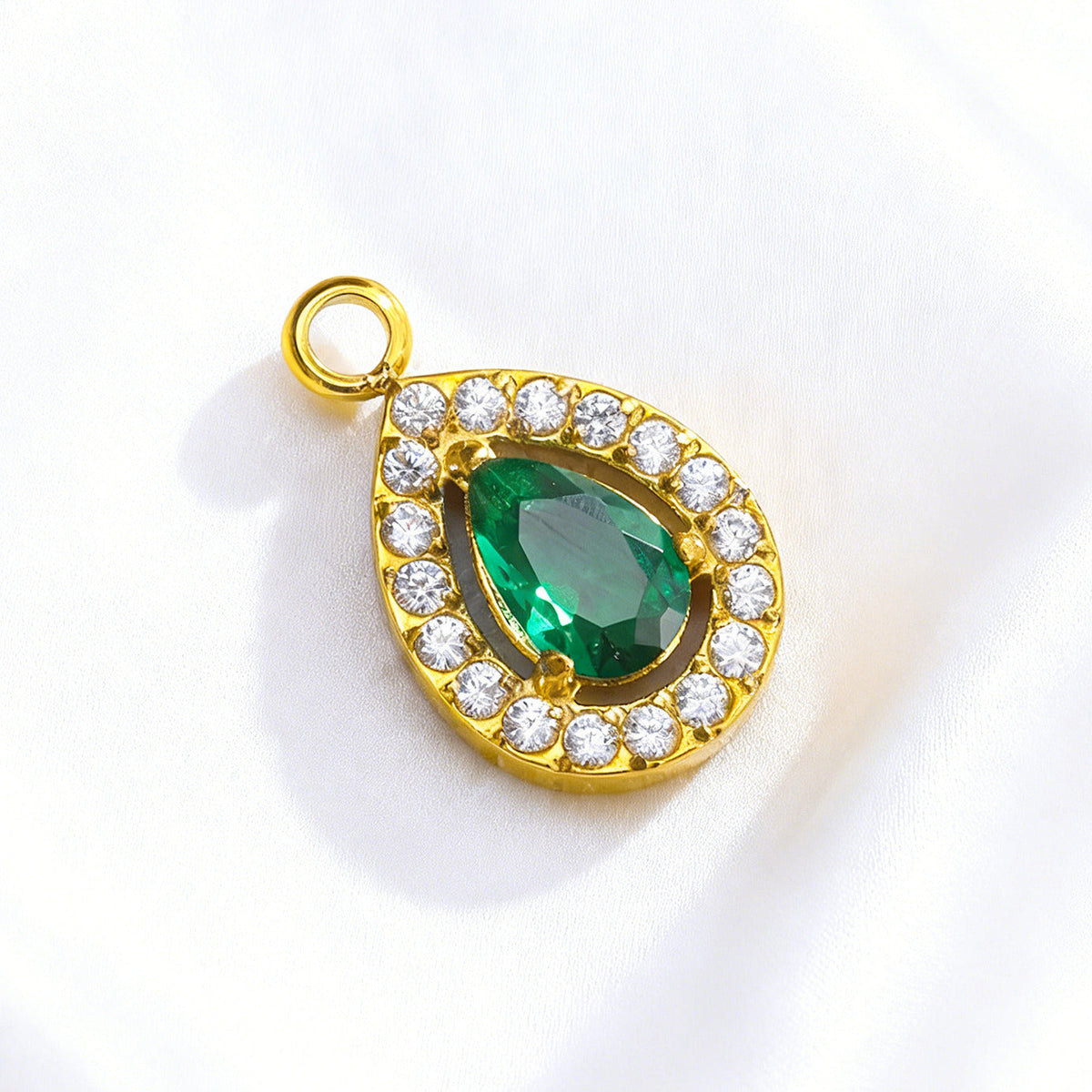 006 Colorful Drop Zircon Charms