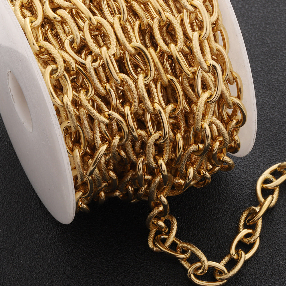 C1573 Amboss Cable chain-Vacuum Plating Waterproof Stainless steel chain