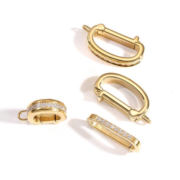 0090 Zircon Oval clasp