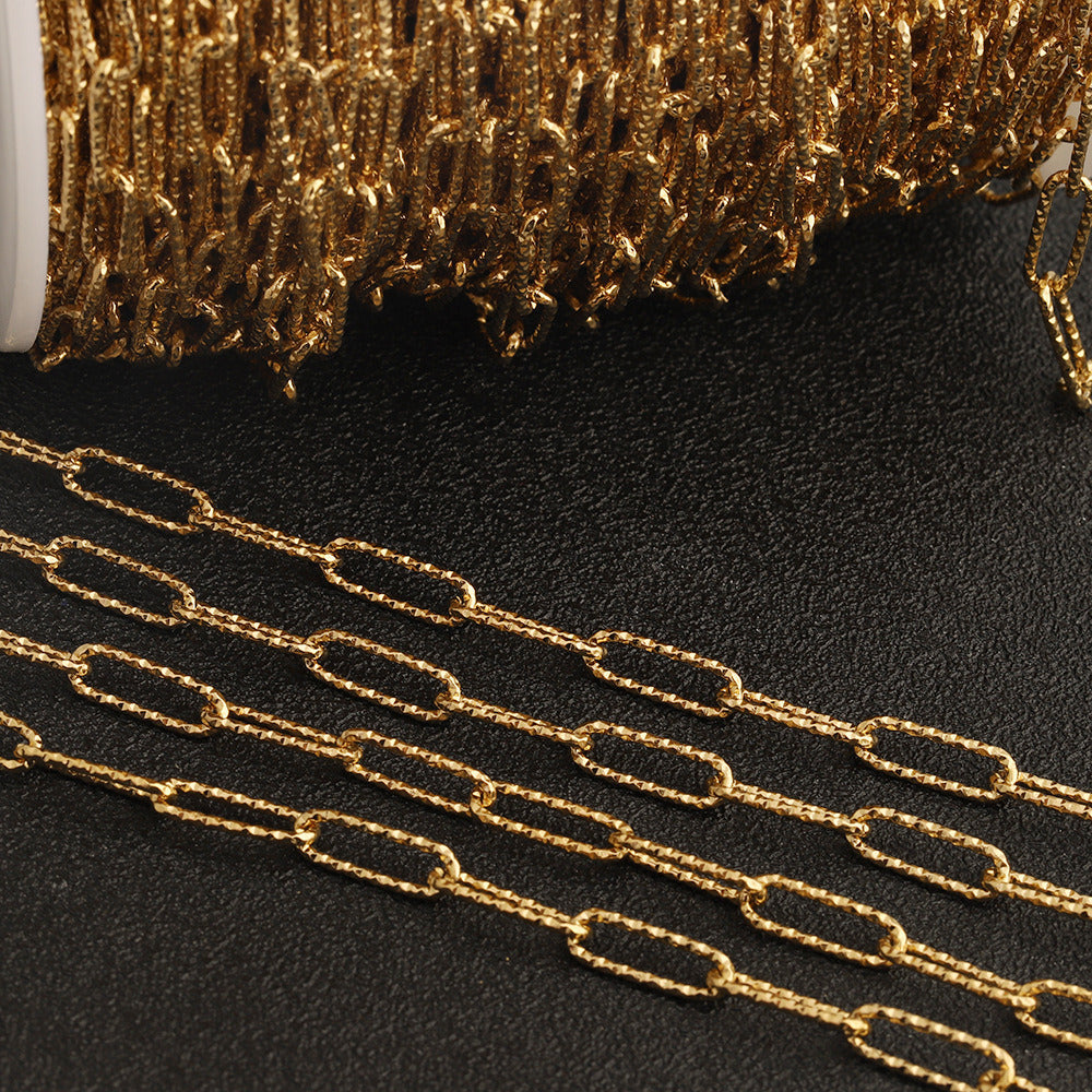 C1764 Sparkle paper clip chain
