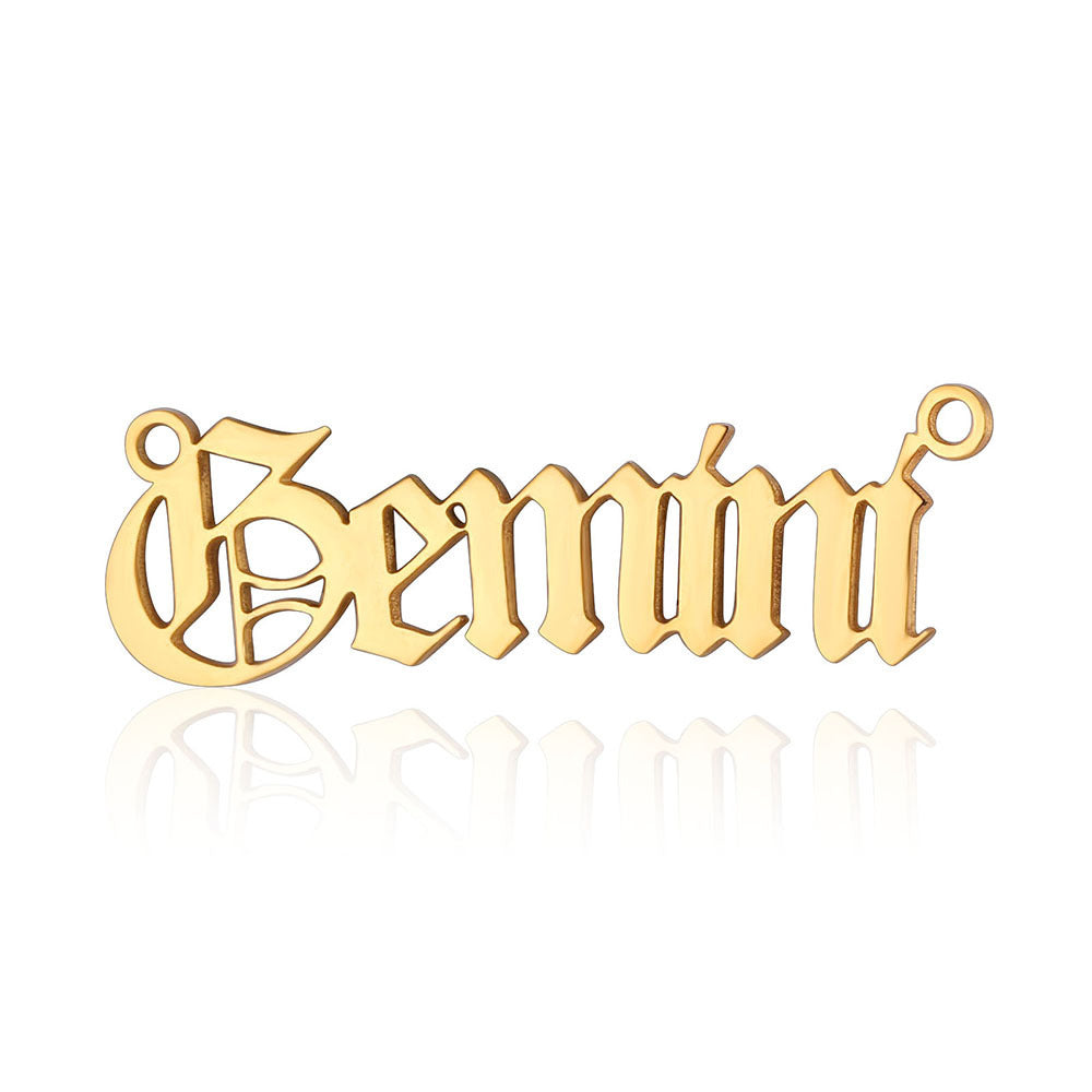 12 Zodiac Signs Charms in Stainless Steel