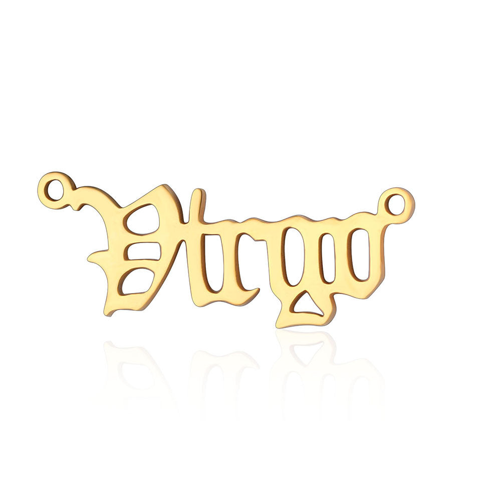 12 Zodiac Signs Charms in Stainless Steel