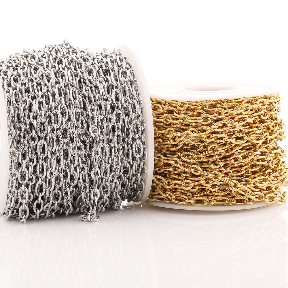 1562 4mm 1:1 Ambossed Cable Chain