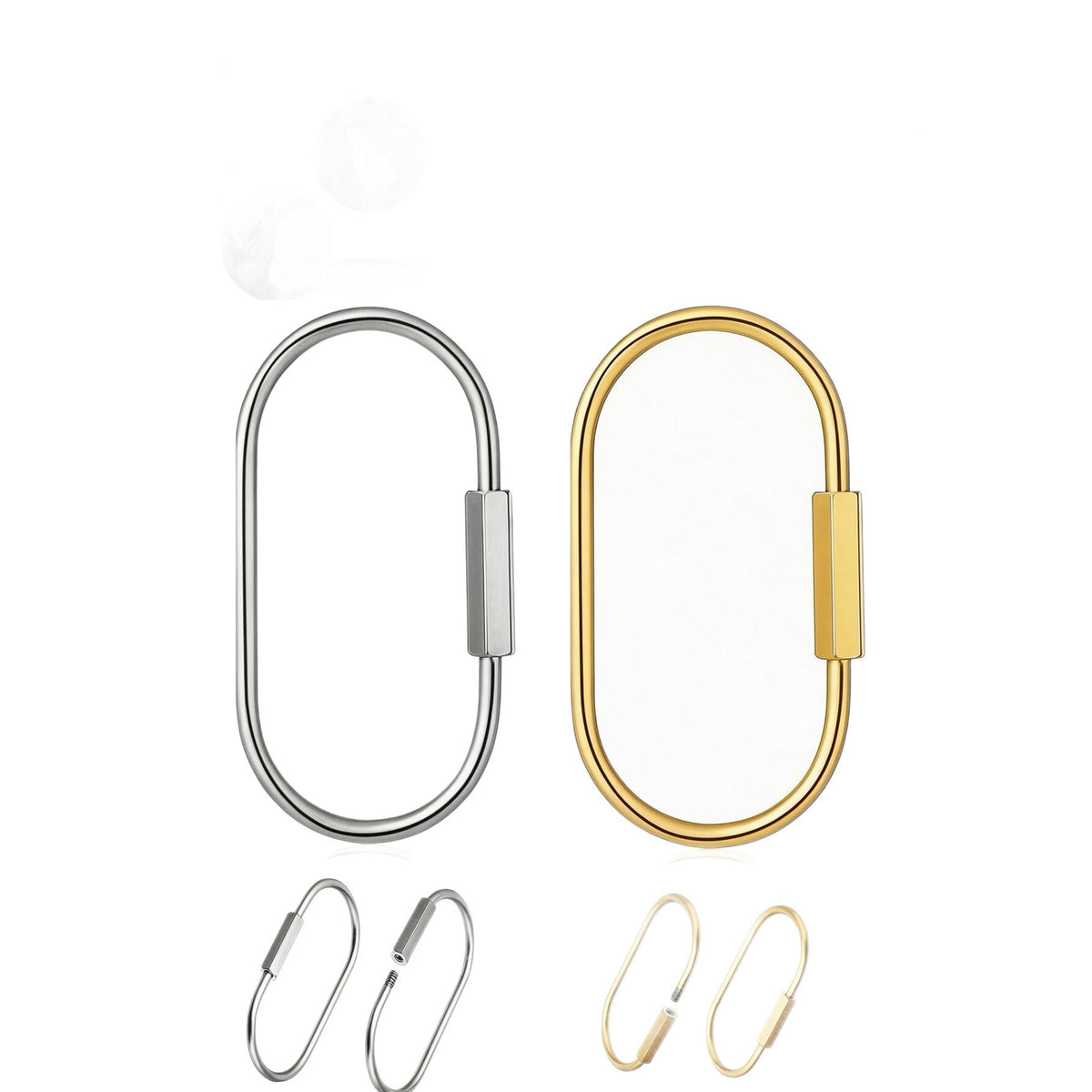 60/88mm Stainless steel Large Clasp,keychain for DIY Jewelry