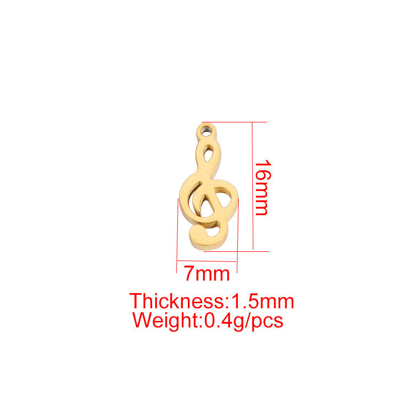 Musical notation charm