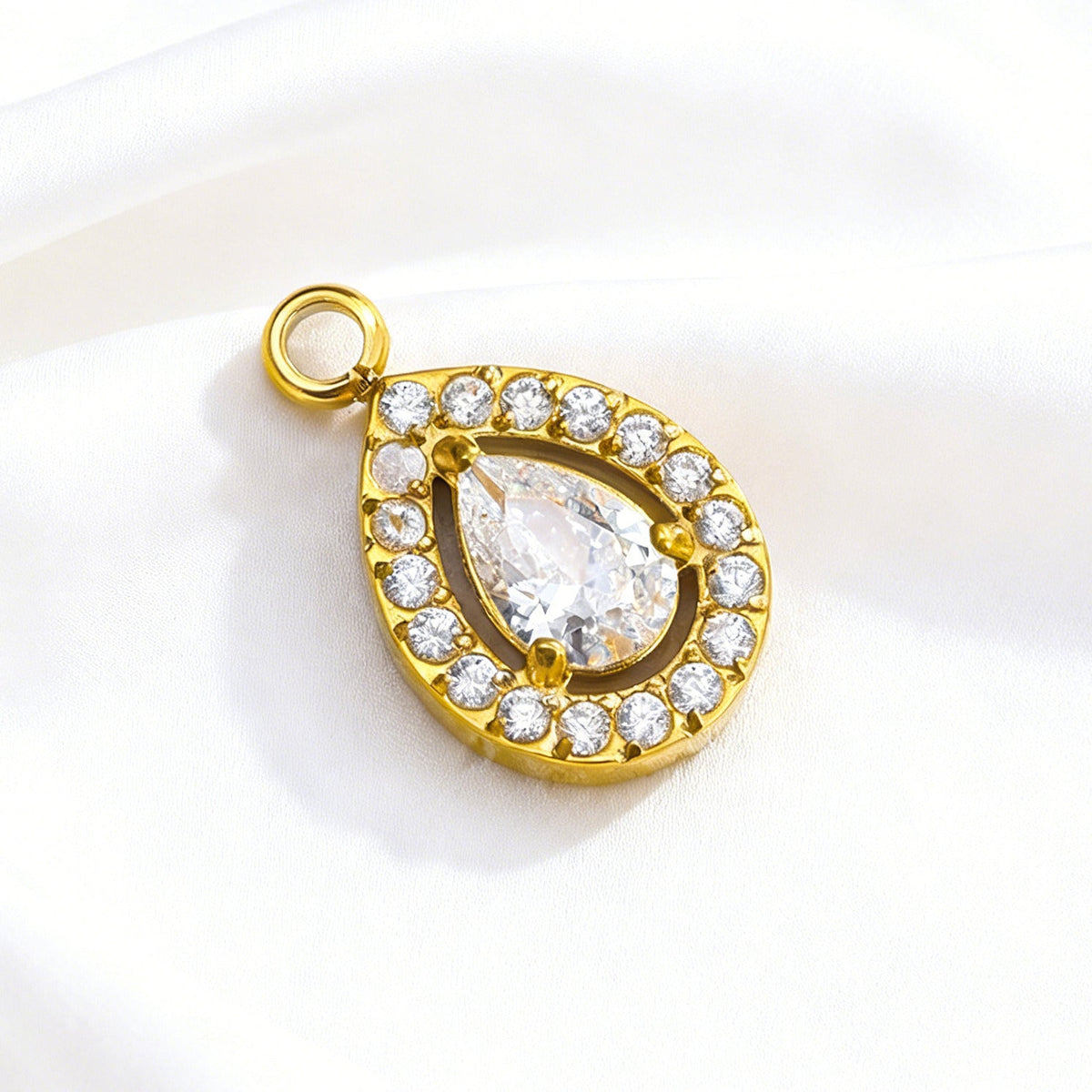 006 Colorful Drop Zircon Charms
