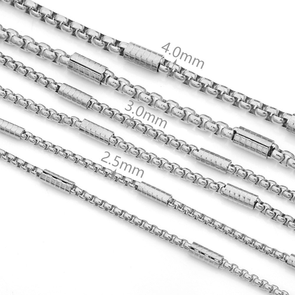 C1609 Square pearl pipe chain