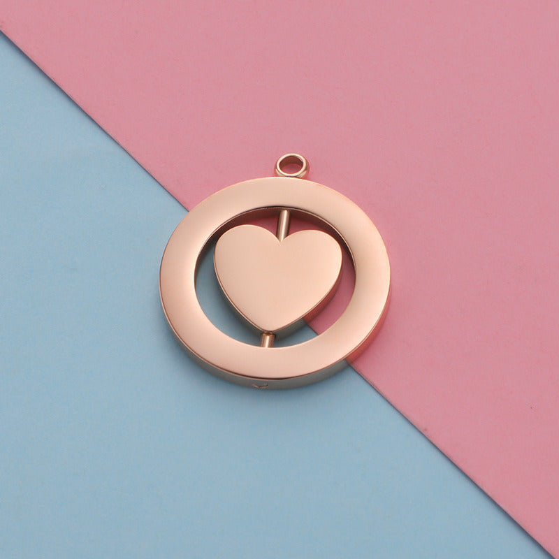 Rotatable heart Pendant