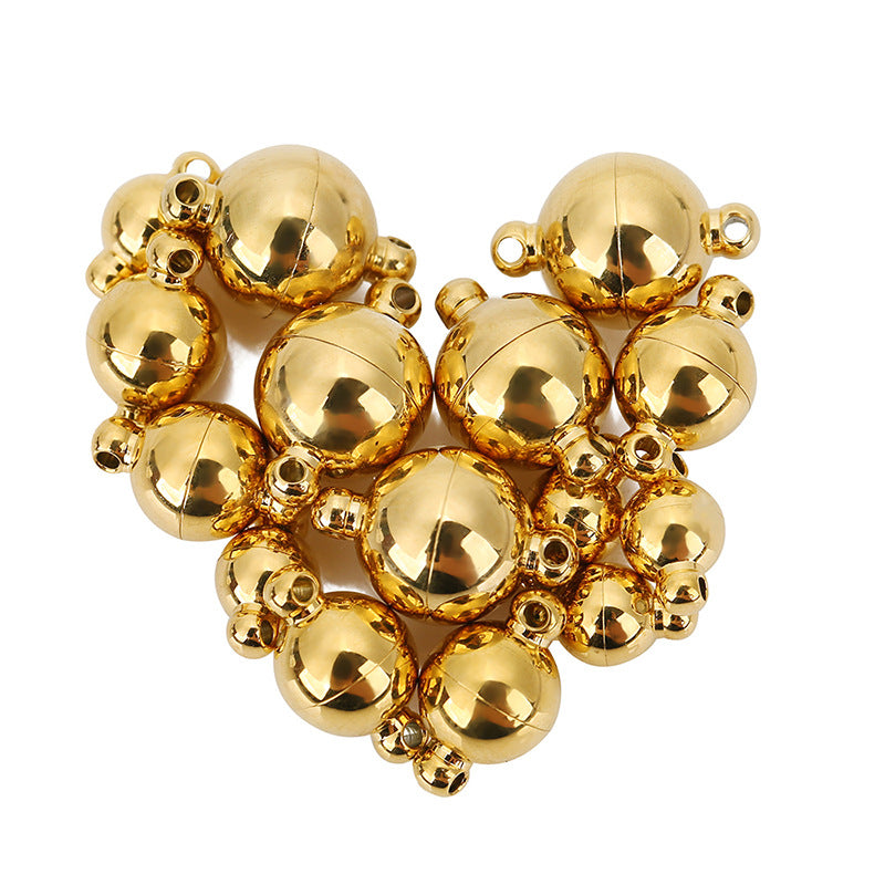 Gold/Silver Ball magnetic buckle in stainless steel waterproof clasp