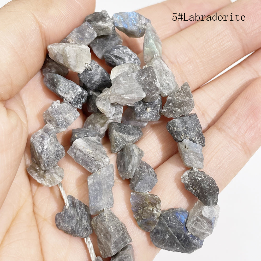 7-11mm Raw Stone beads
