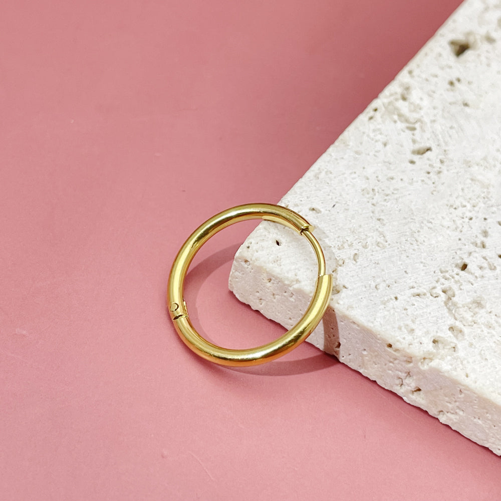 Small circle Hoop Earring Waterproof and Fadeless