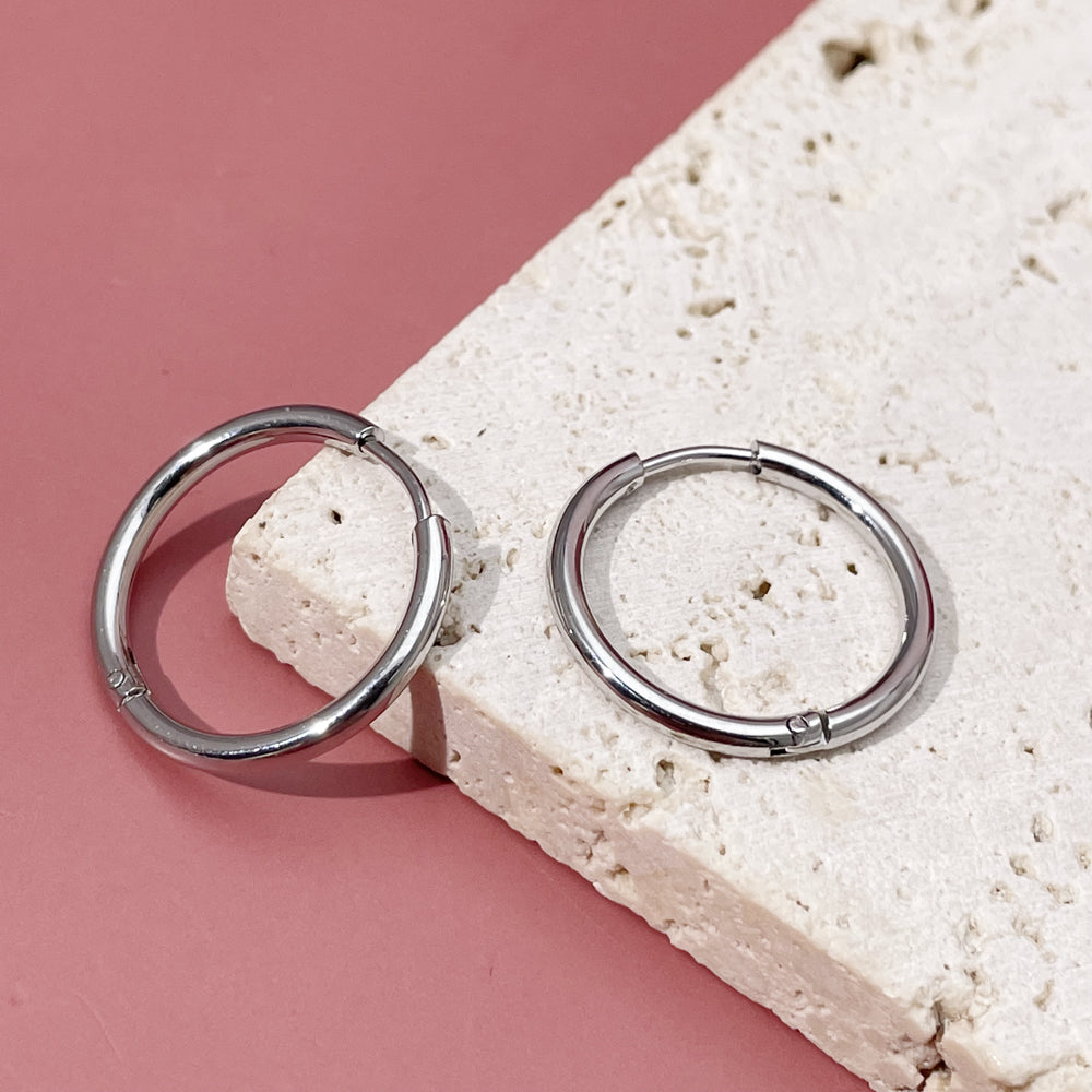 Small circle Hoop Earring Waterproof and Fadeless