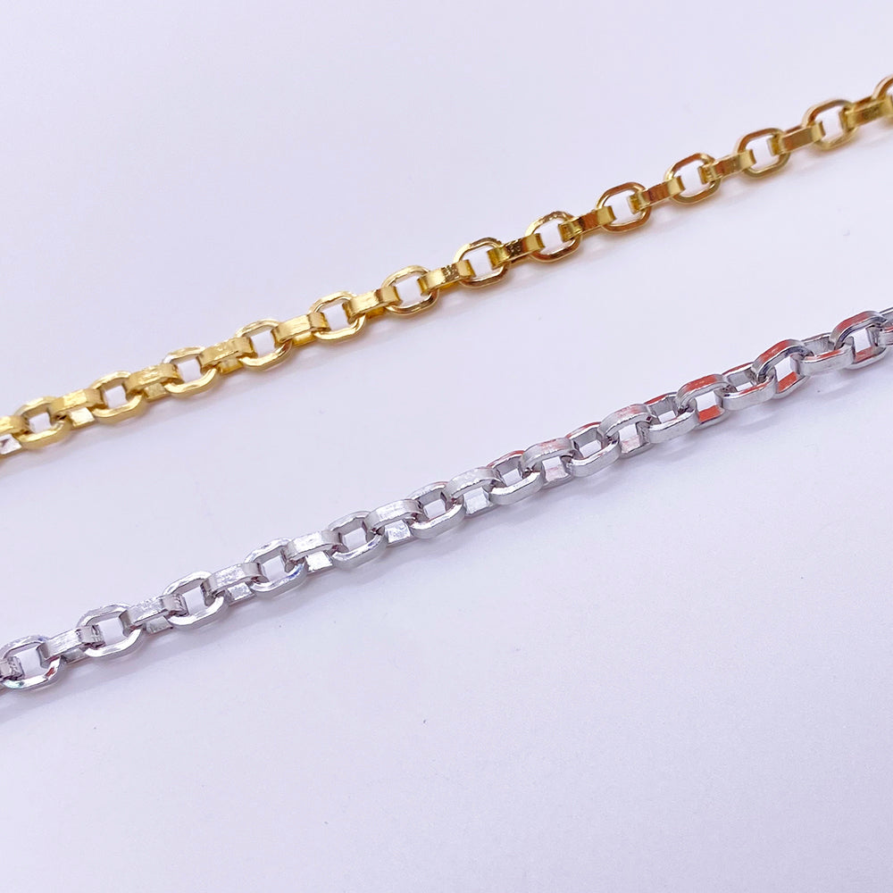 C8321 Oval link Chain-Vacuum Plating Waterproof Stainless steel chain