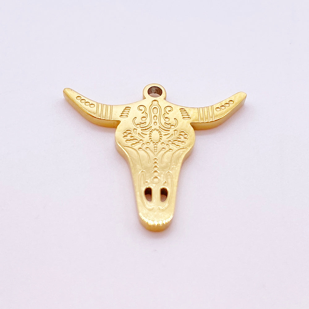 Bull head charm