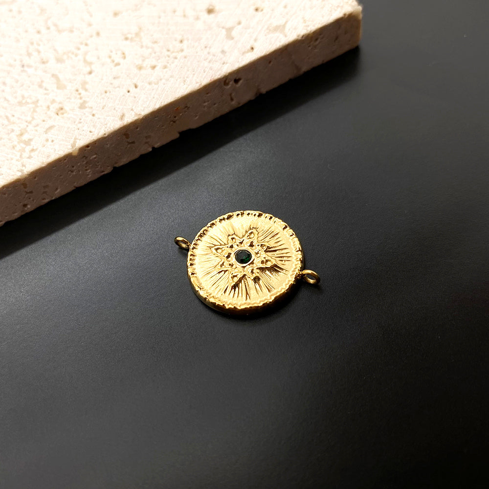 5436 Gemstone sun charm