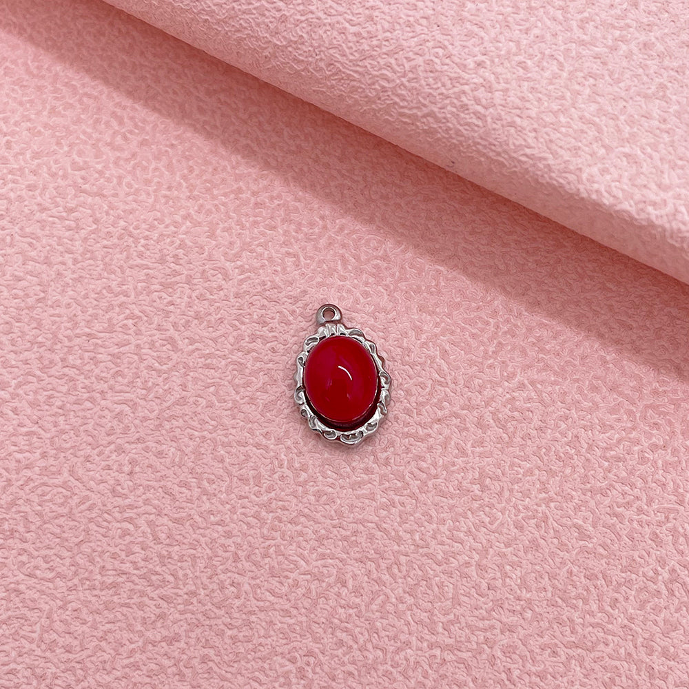 0946 Nature stone charm
