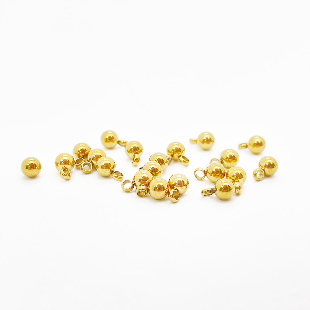 20Pcs/pack Single loop soild beads pendant charm