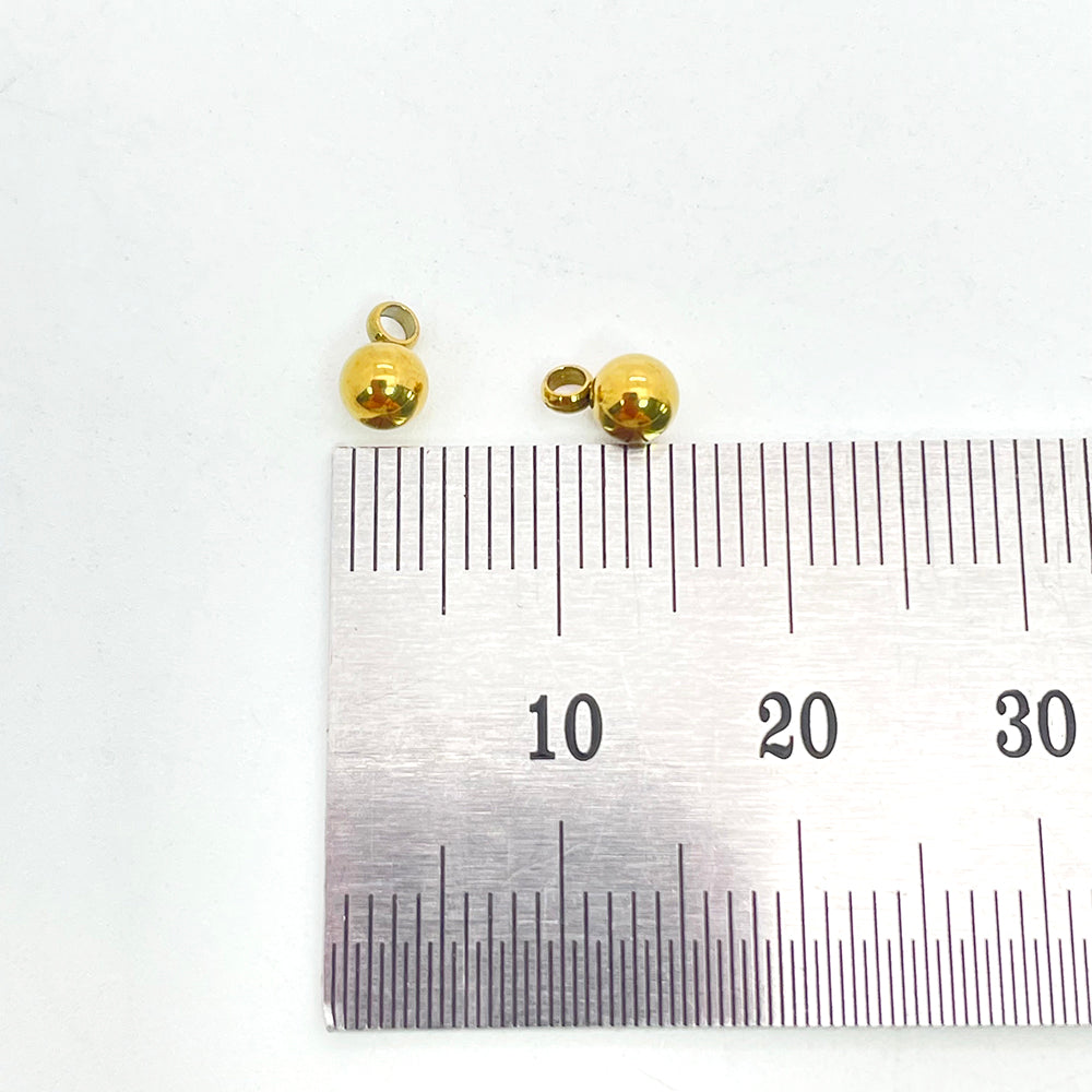 20Pcs/pack Single loop soild beads pendant charm