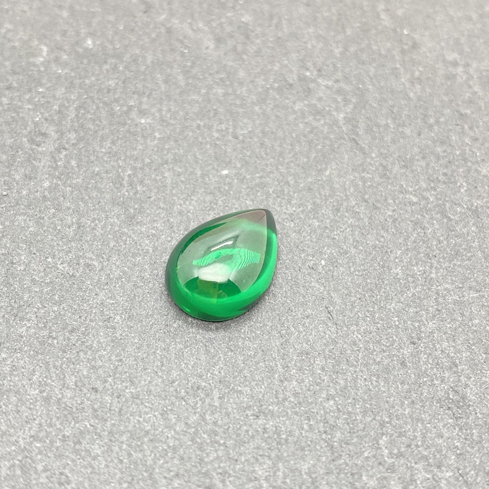 10*14mm Green Lab-grown stone Drop Cobochon