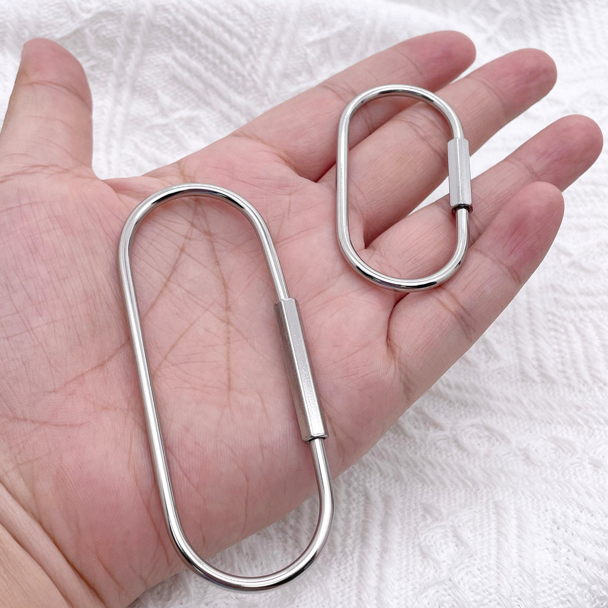 60/88mm Stainless steel Large Clasp,keychain for DIY Jewelry