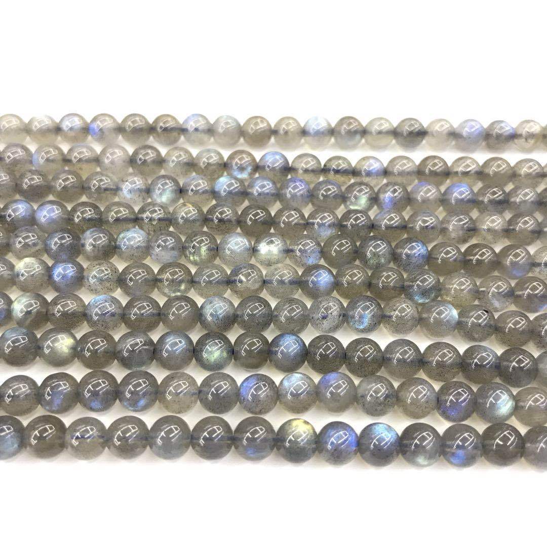 Labradorite round stone beads for DIY