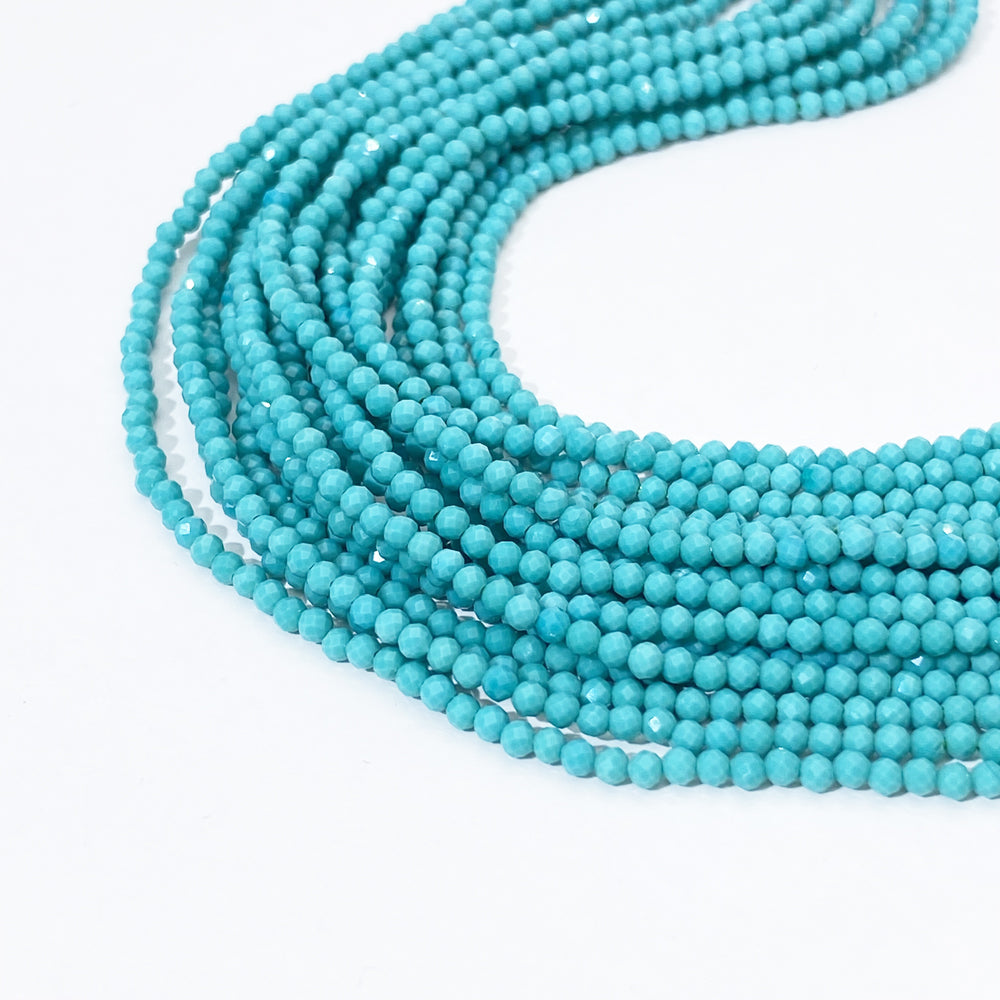 C MIX 2mm Natural Faceted stone beads for jewelry DIY