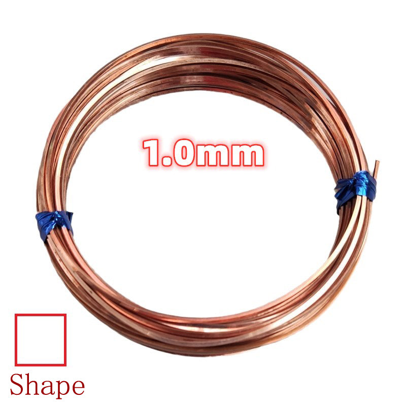 SQUARE bare /pure copper wire for DIY jewelry
