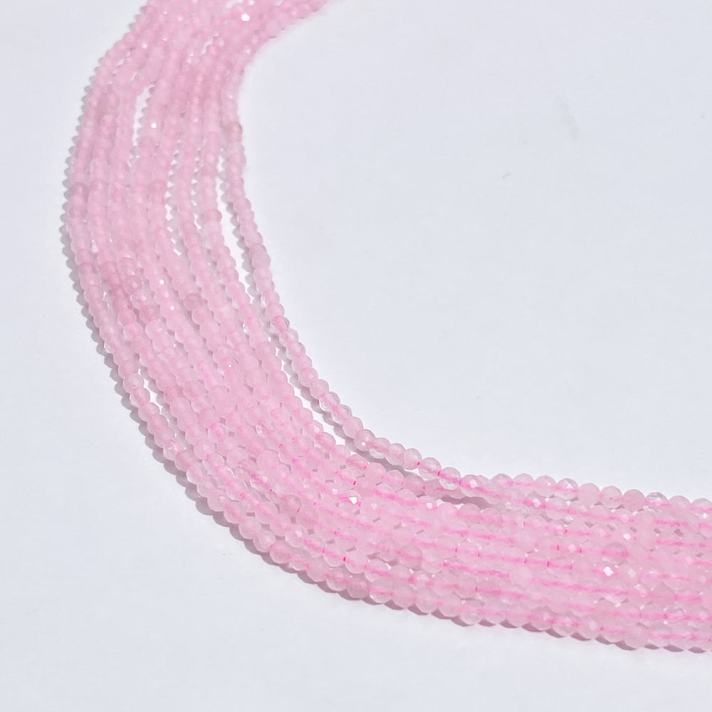 A MIX 2mm Natural Faceted stone beads for jewelry DIY