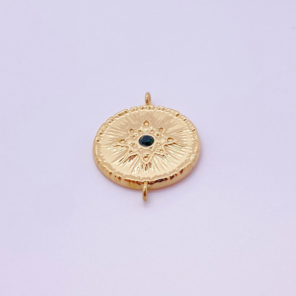 5436 Gemstone sun charm