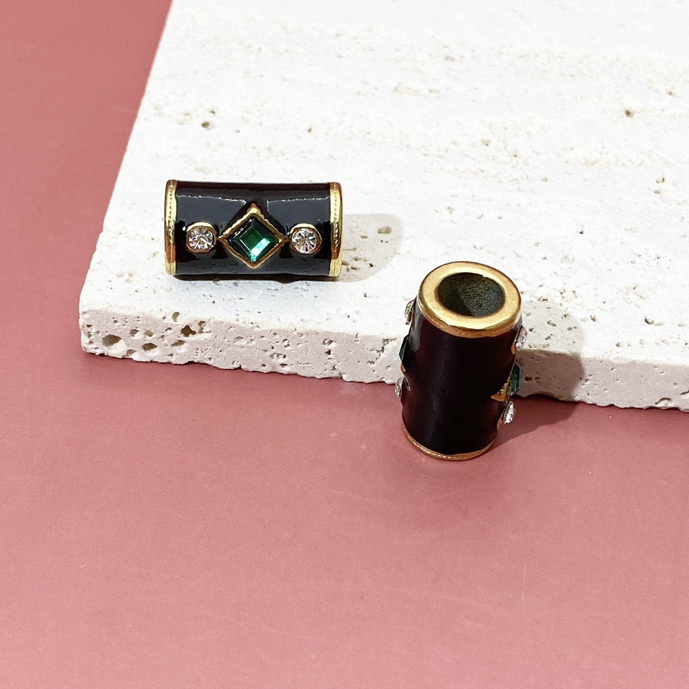 Enamel Tube charm for DIY