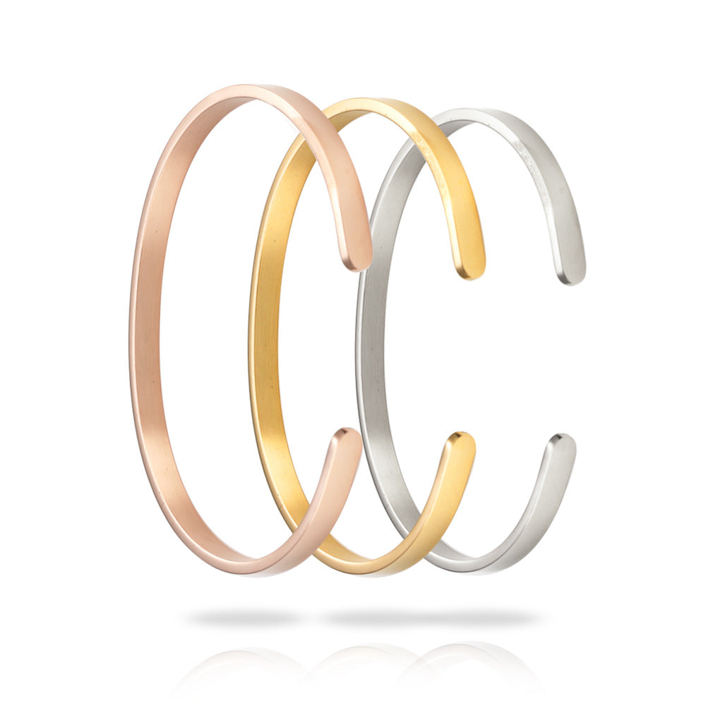Basic Stainless steel Bangle /bracelet for DIY