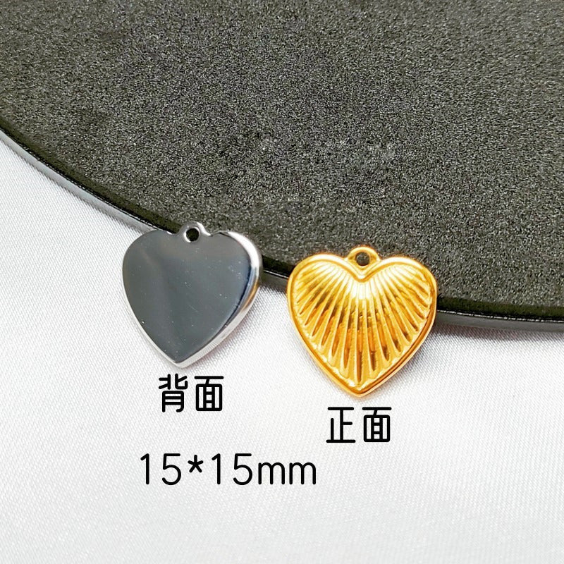Stainless steel Heart pendants for Jewelry Making