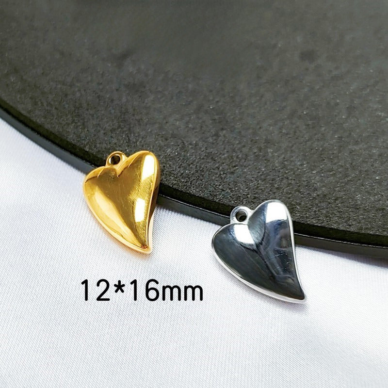 Stainless steel Heart pendants for Jewelry Making