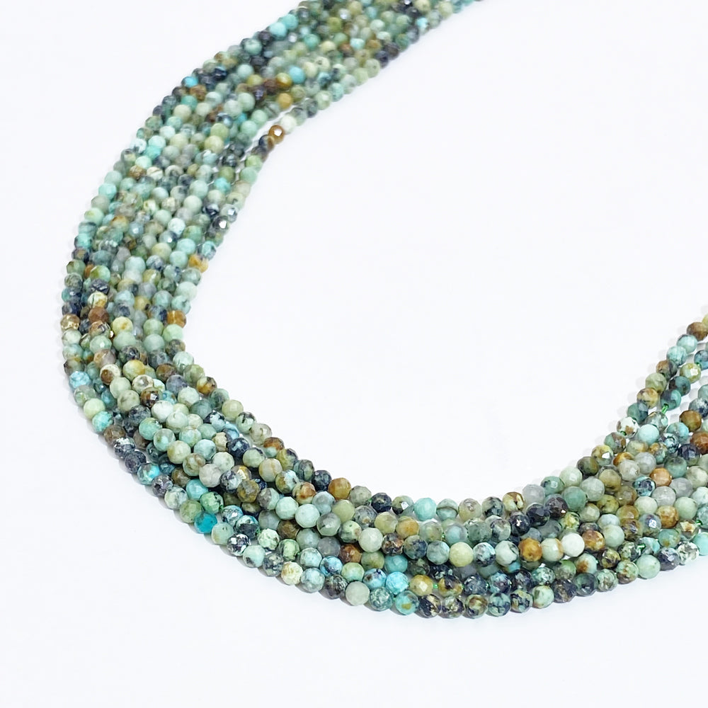 B MIX 2mm Natural Faceted stone beads for jewelry DIY