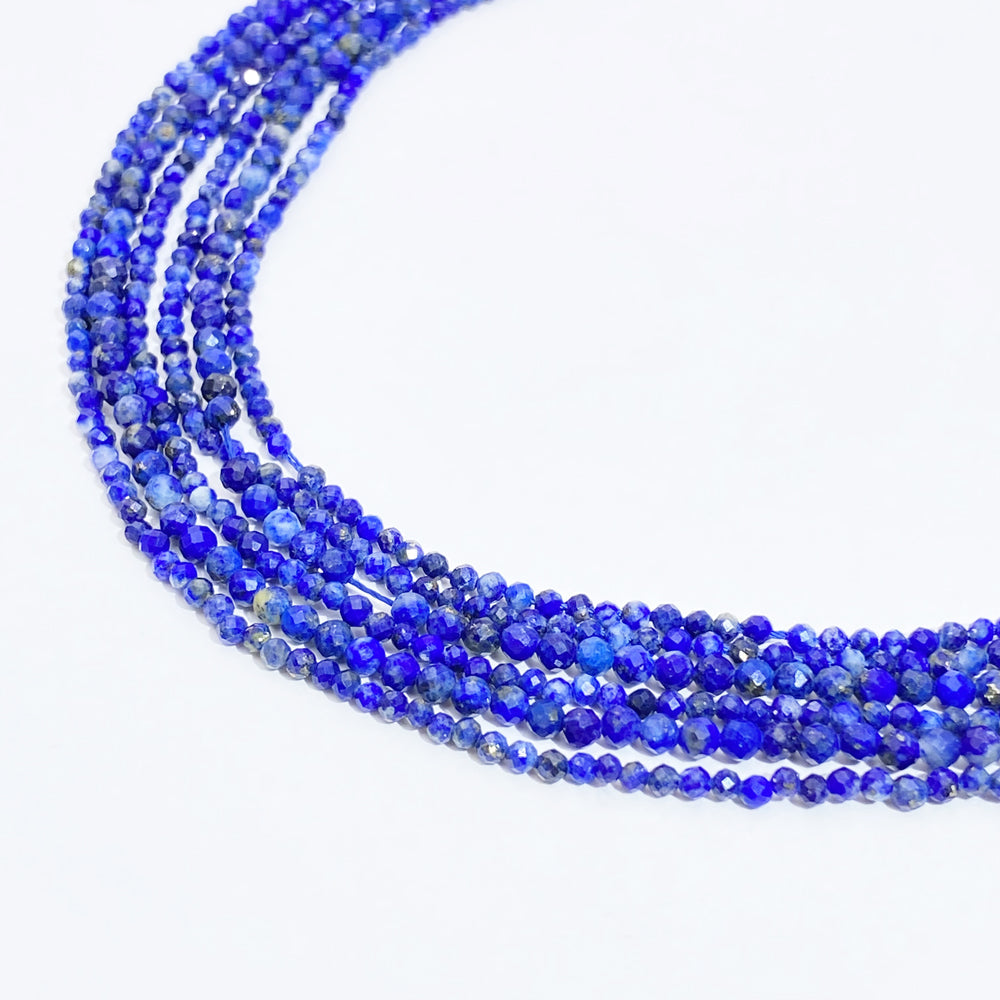 A MIX 2mm Natural Faceted stone beads for jewelry DIY