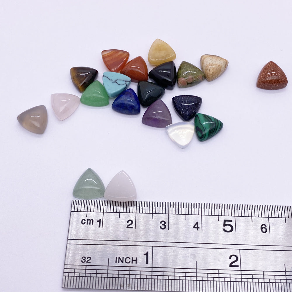 10mm triangle shape Oblate stone cabochon