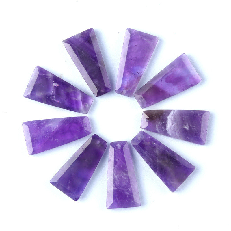 25x13mm Faceted trapezoid natural stone 1 Pc