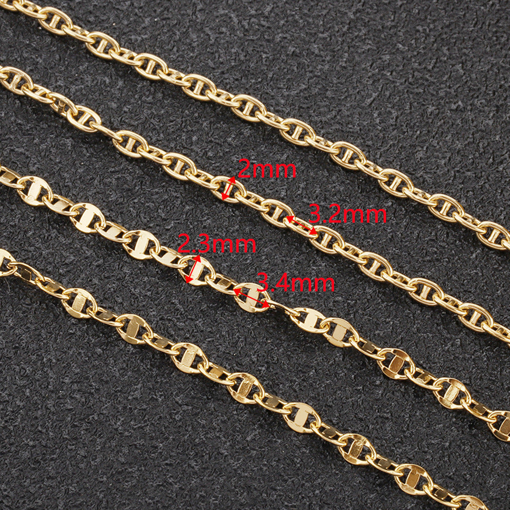 1476 Anchor chain-Vacuum Plating Waterproof Stainless steel chain