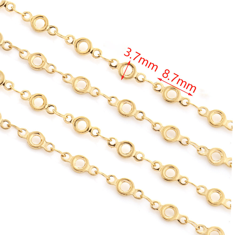 C1488 Circle waist chain-Vacuum Plating Waterproof Stainless steel chain