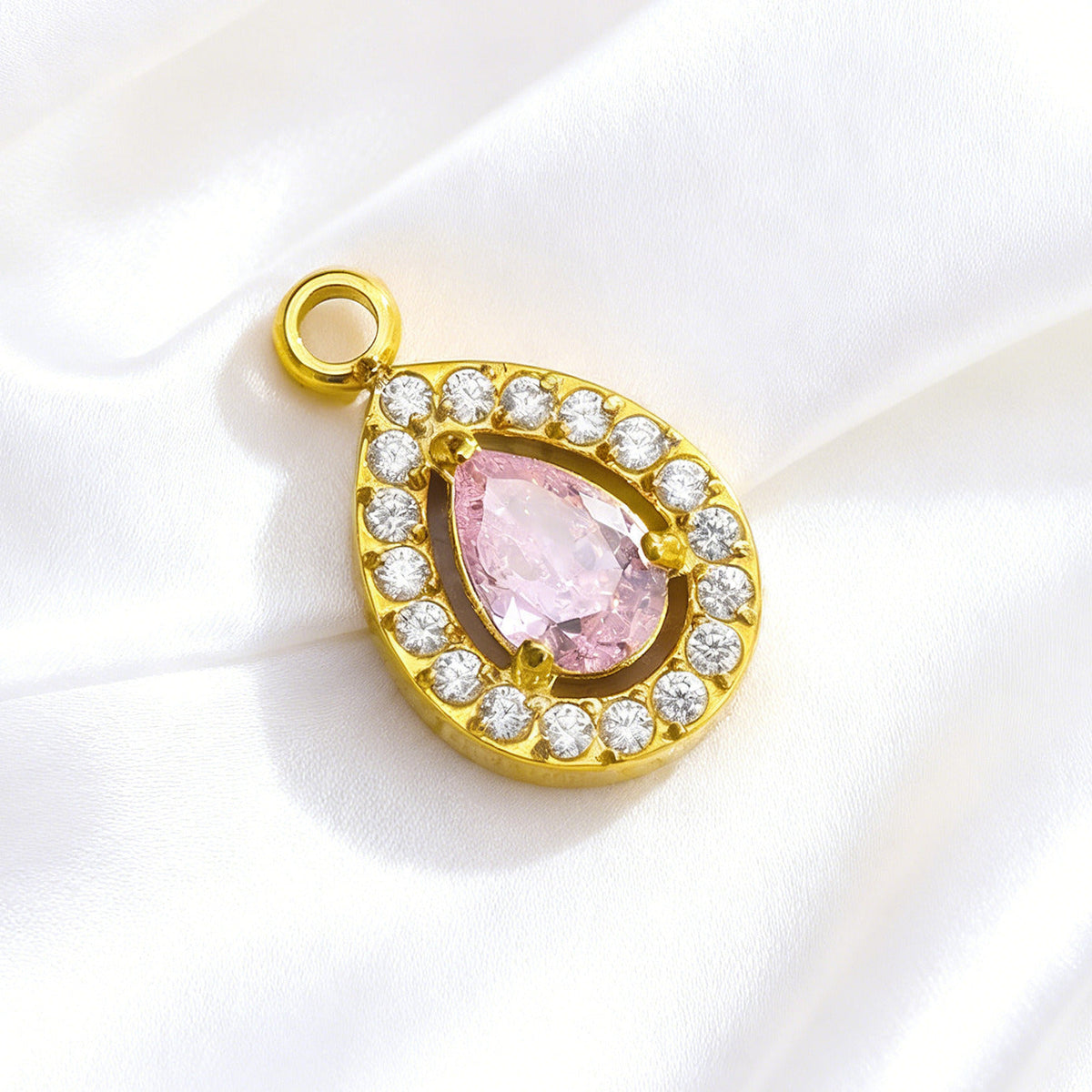 006 Colorful Drop Zircon Charms