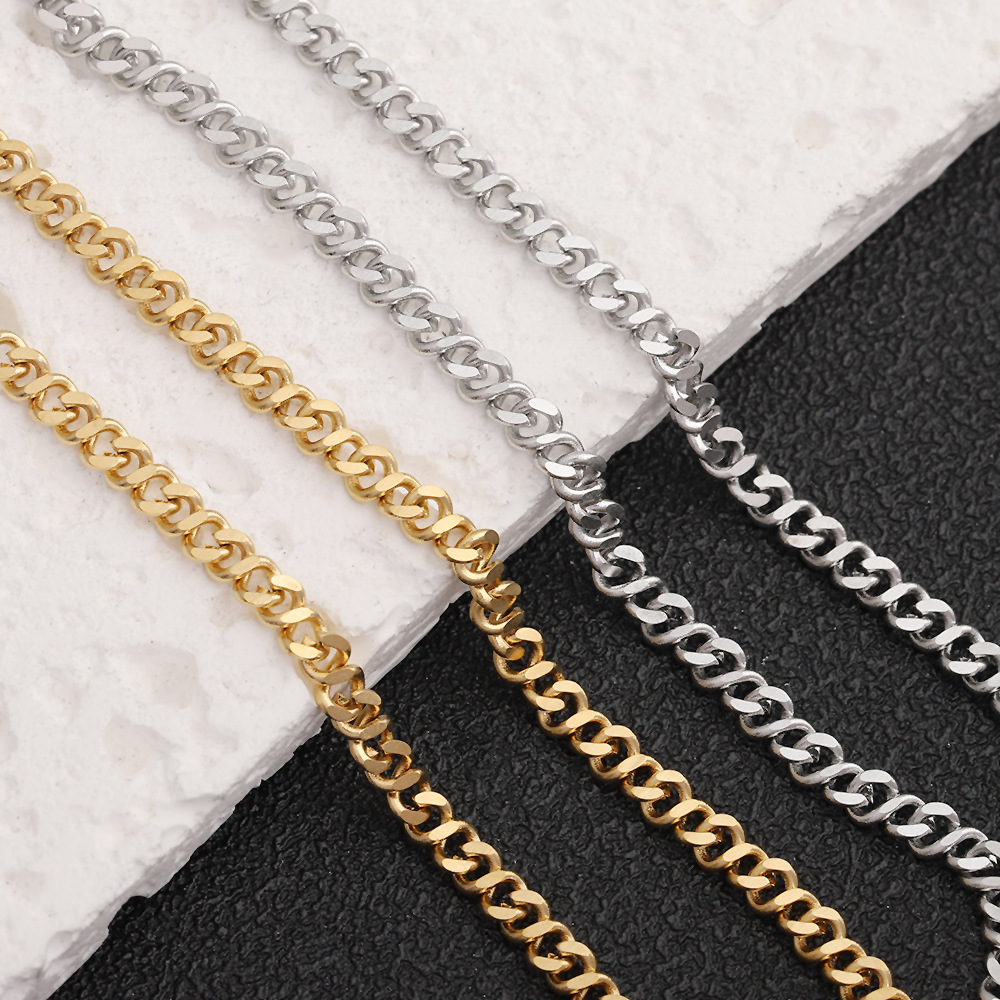 C1724 3mm figure“8” Polished Stainless steel Chain