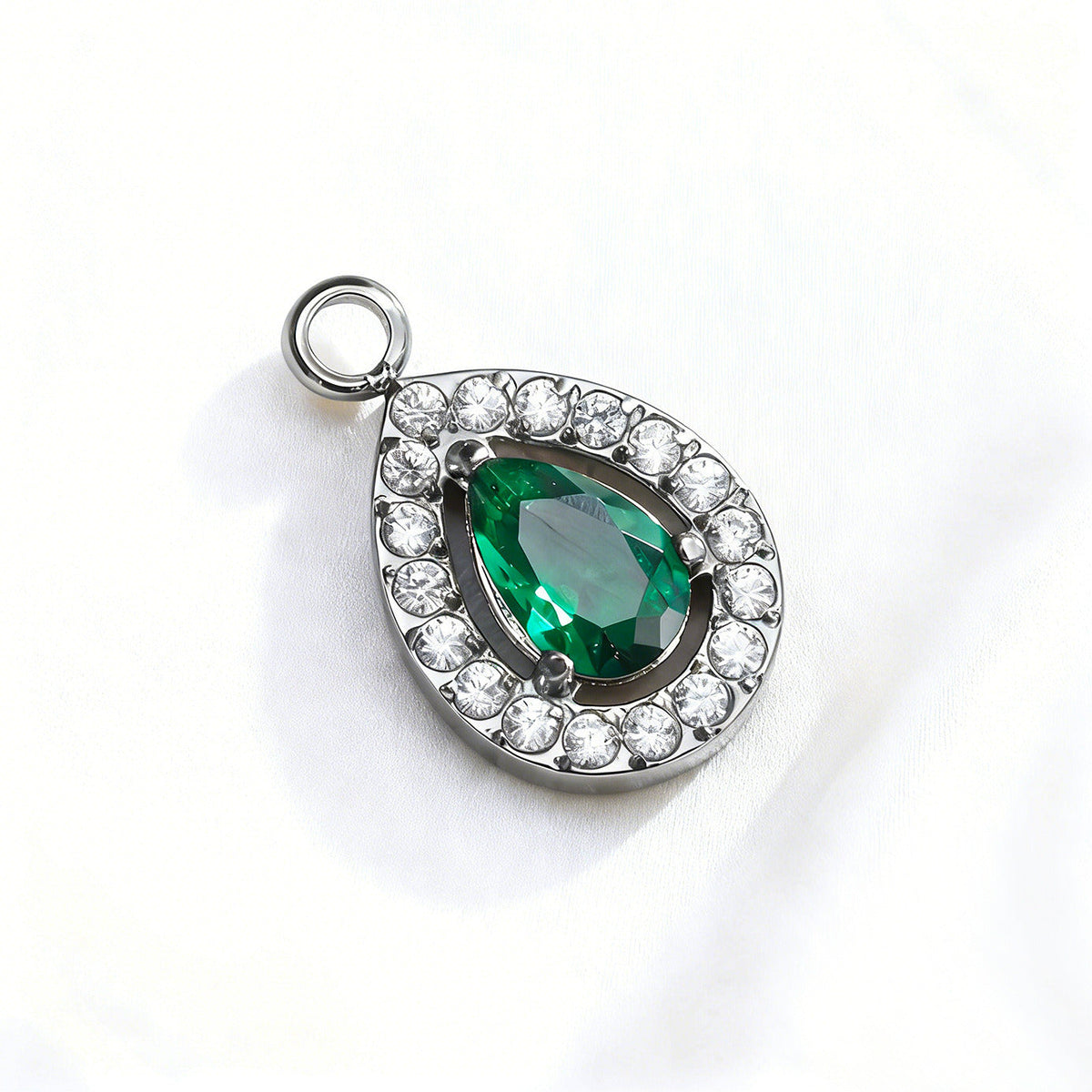 006 Colorful Drop Zircon Charms