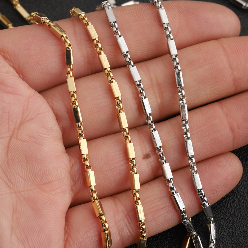 C1713 Square Pearl Tube chain