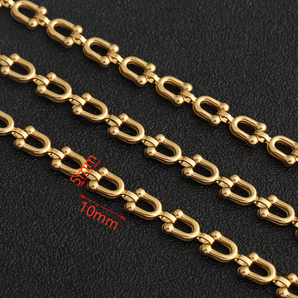 C1722 5mm Horseshoe Stainless Steel Chain