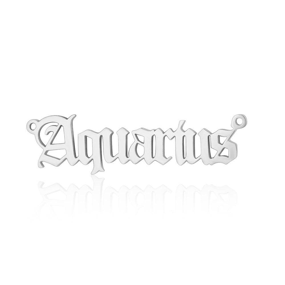 12 Zodiac Signs Charms in Stainless Steel