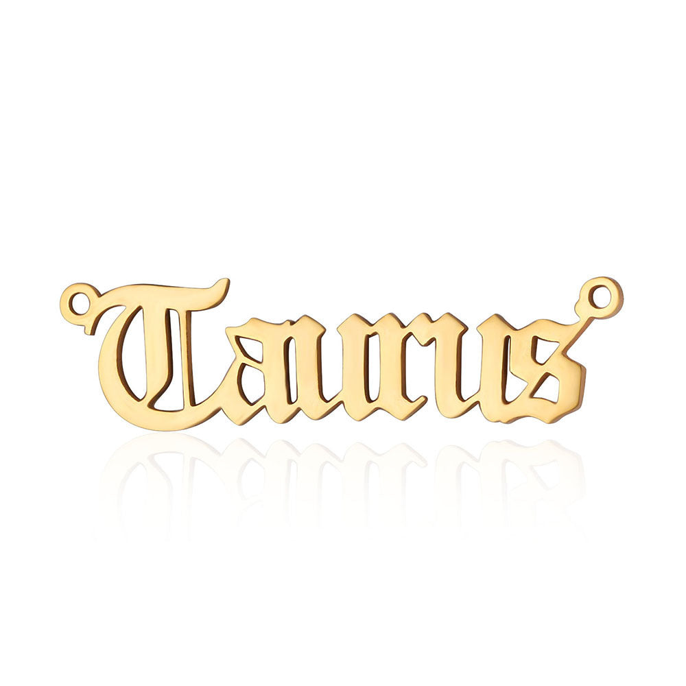 12 Zodiac Signs Charms in Stainless Steel