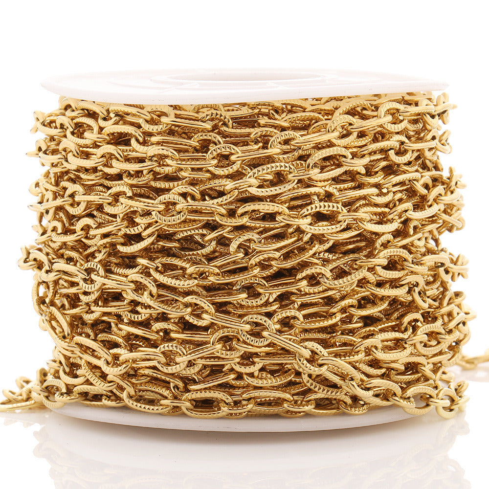 1562 4mm 1:1 Ambossed Cable Chain