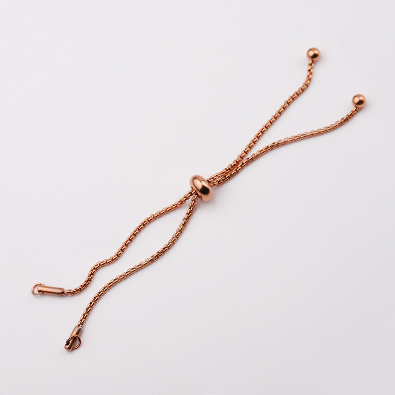 Diyforu_adjustable chain_rose gold