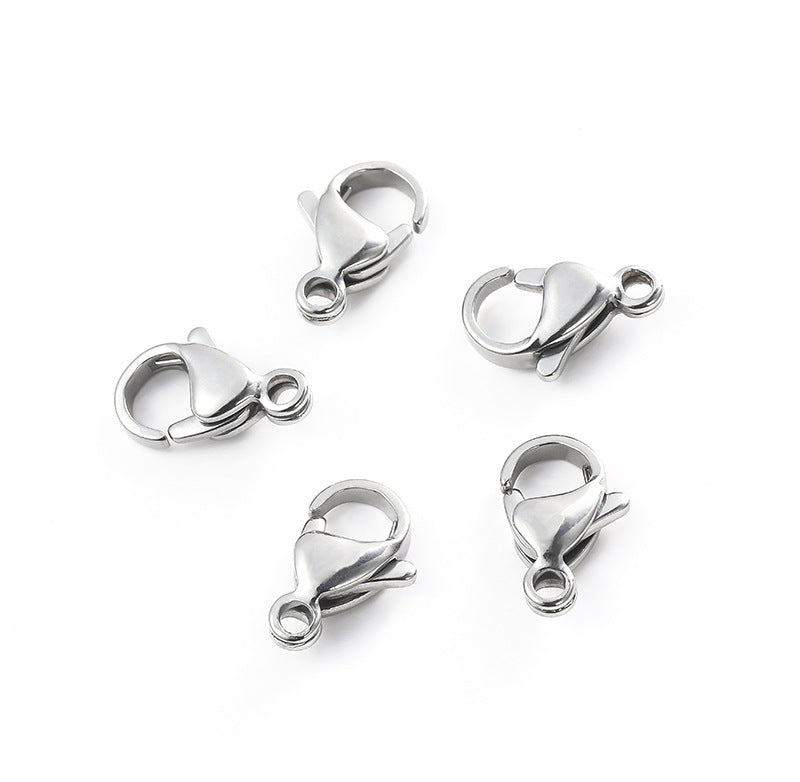 10pcs/pack lobster clasp -Vacuum Plating Waterproof Stainless steel basic accessories